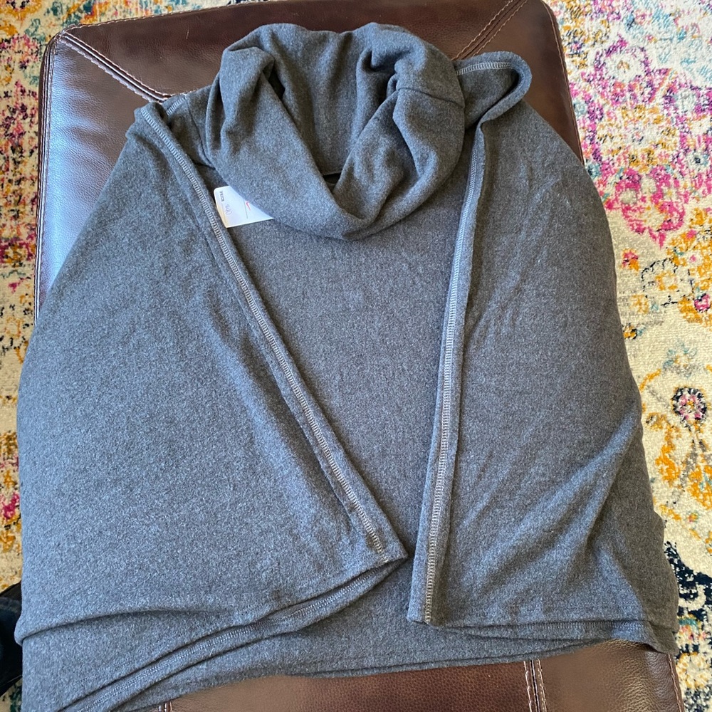 Grey poncho